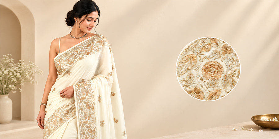 Aari Work Sarees Explained: The Hook Embroidery Craft