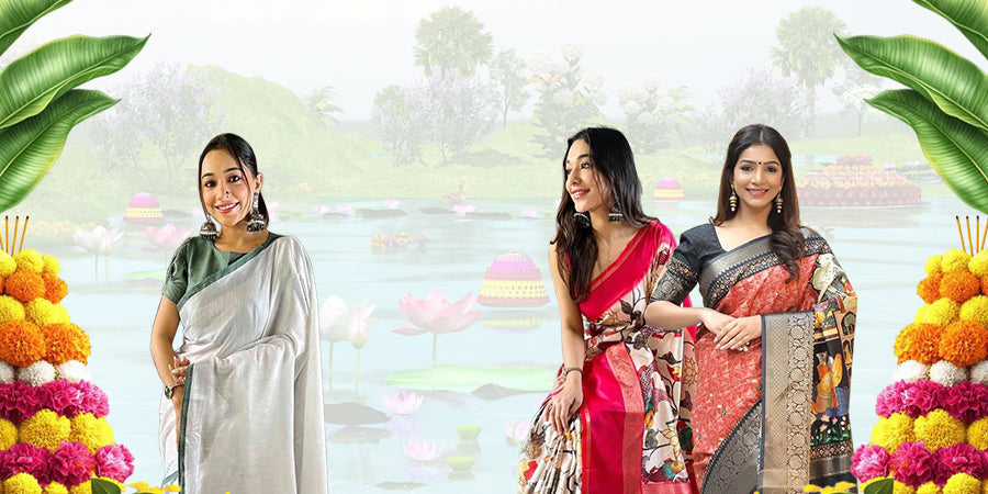 Bathukamma Lookbook 2025 – Best Sarees to Celebrate the Floral Festival
