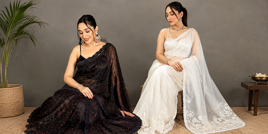 Chikankari Sarees Explained: Lucknow's Shadow Embroidery