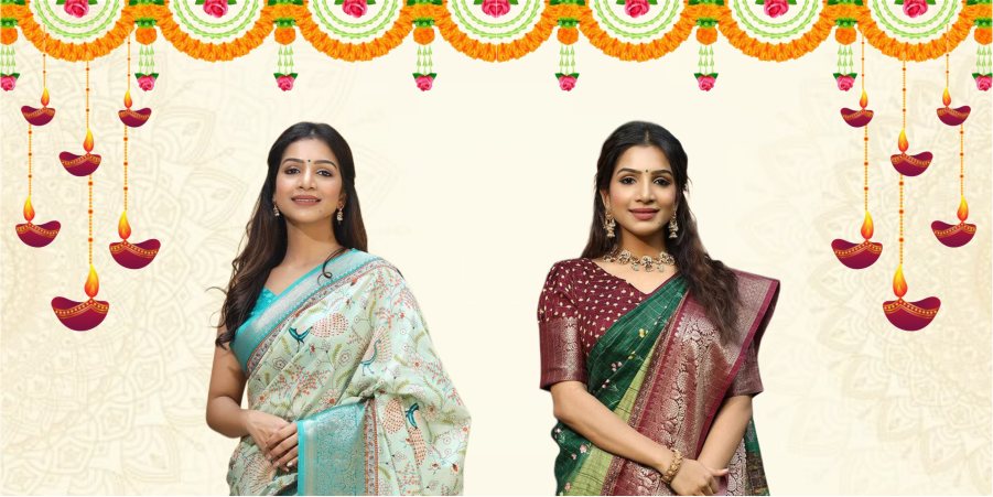 10 Saree Styles to Dazzle This Diwali with Vastranand