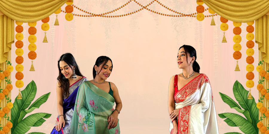 Durga Puja Saree Styling Guide 2025 – Looks for All 5 Days