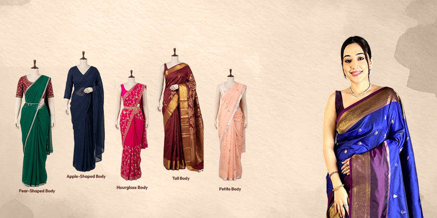Variety of sarees for different body types