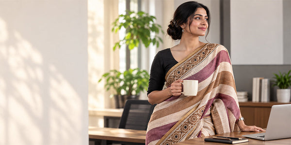Linen Sarees: The Office-Wear Upgrade