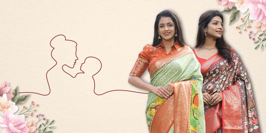 Elegant sarees for Mother's Day celebration from Vastranand.