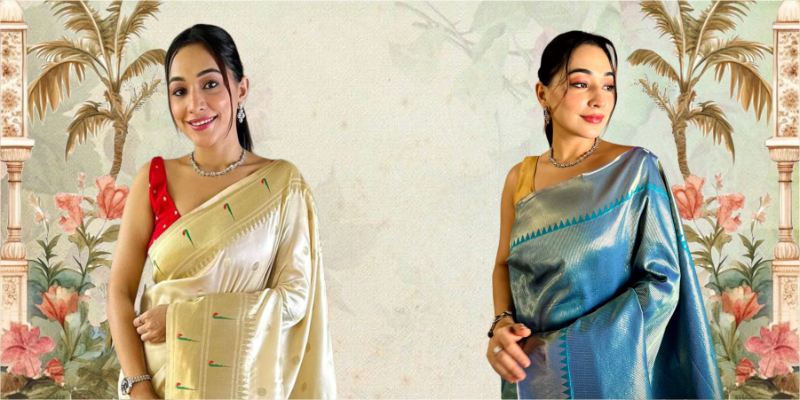 Elegant saree styling