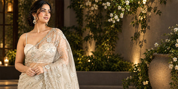 Organza Sarees: Styling the Sheer Trend Right