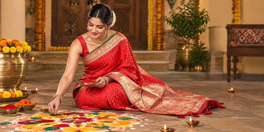Pehli Diwali 2026: Saree Guide for First-Time Brides