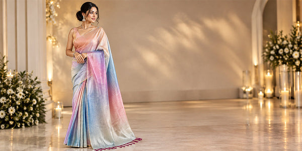 Reception Sarees: Pastels, Tissues and Modern Glam