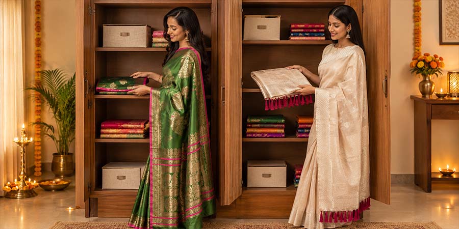 Saree Storage Guide: How to Fold & Store Every Fabric