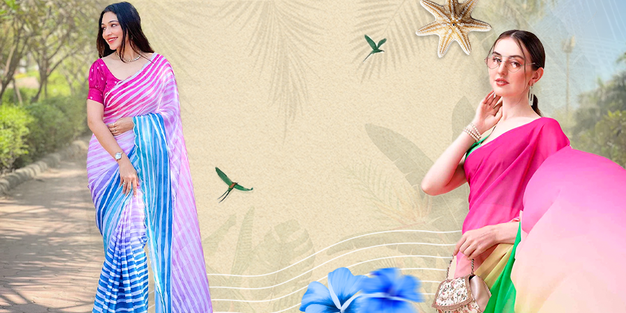 Colorful summer sarees for 2025