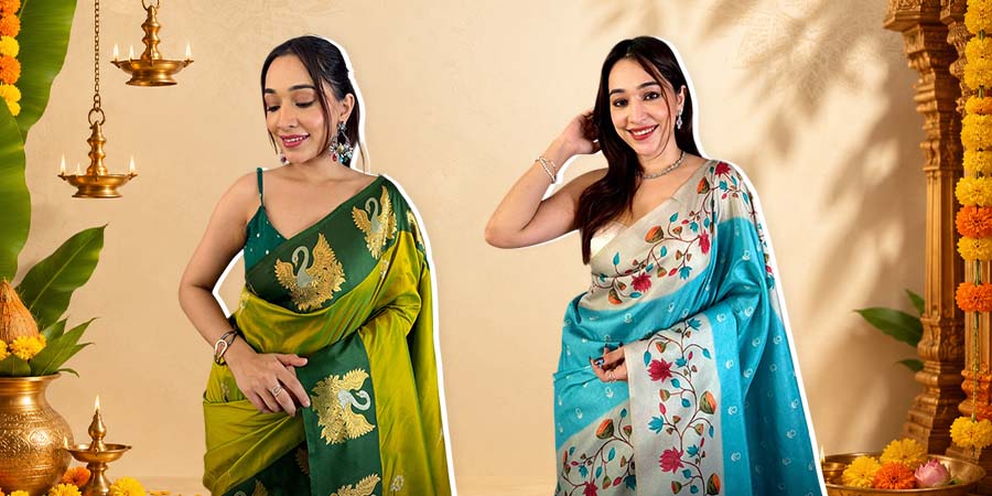 Traditional Sarees Every South Indian Woman Wears for Varalakshmi Vratham