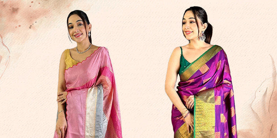Elegant sarees in vibrant colors