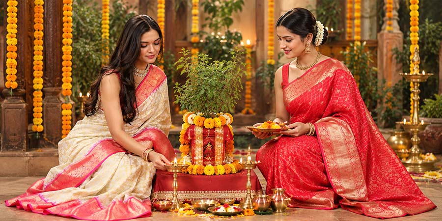 Tulsi Vivah 2026: Best Sarees for This Sacred Ritual