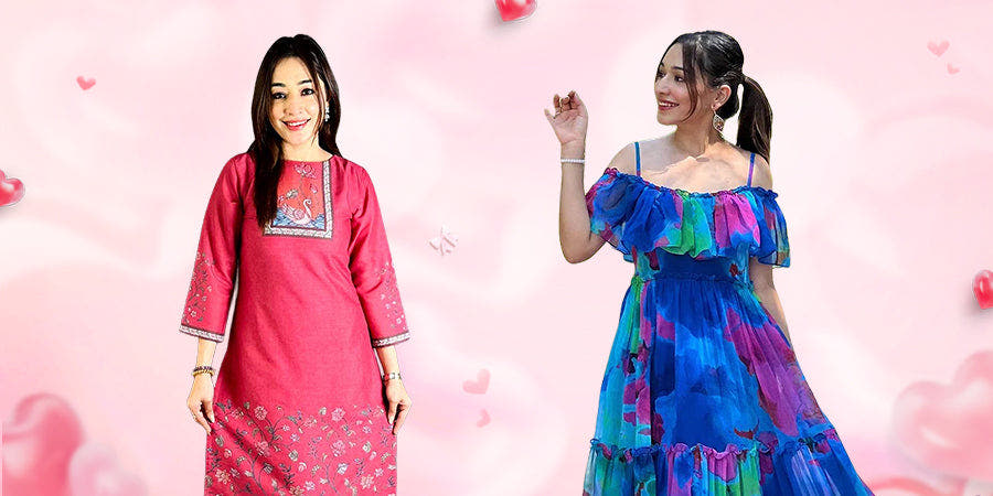 Happy women celebrating Valentine's Day