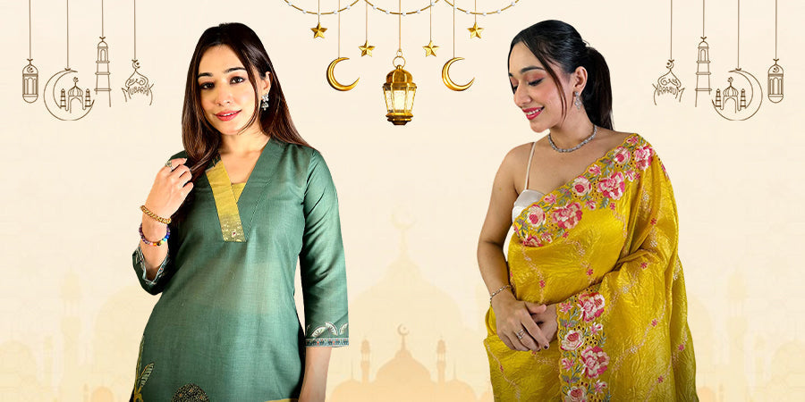 What to Wear on Eid: Elegant Sarees & Kurta Sets for Women
