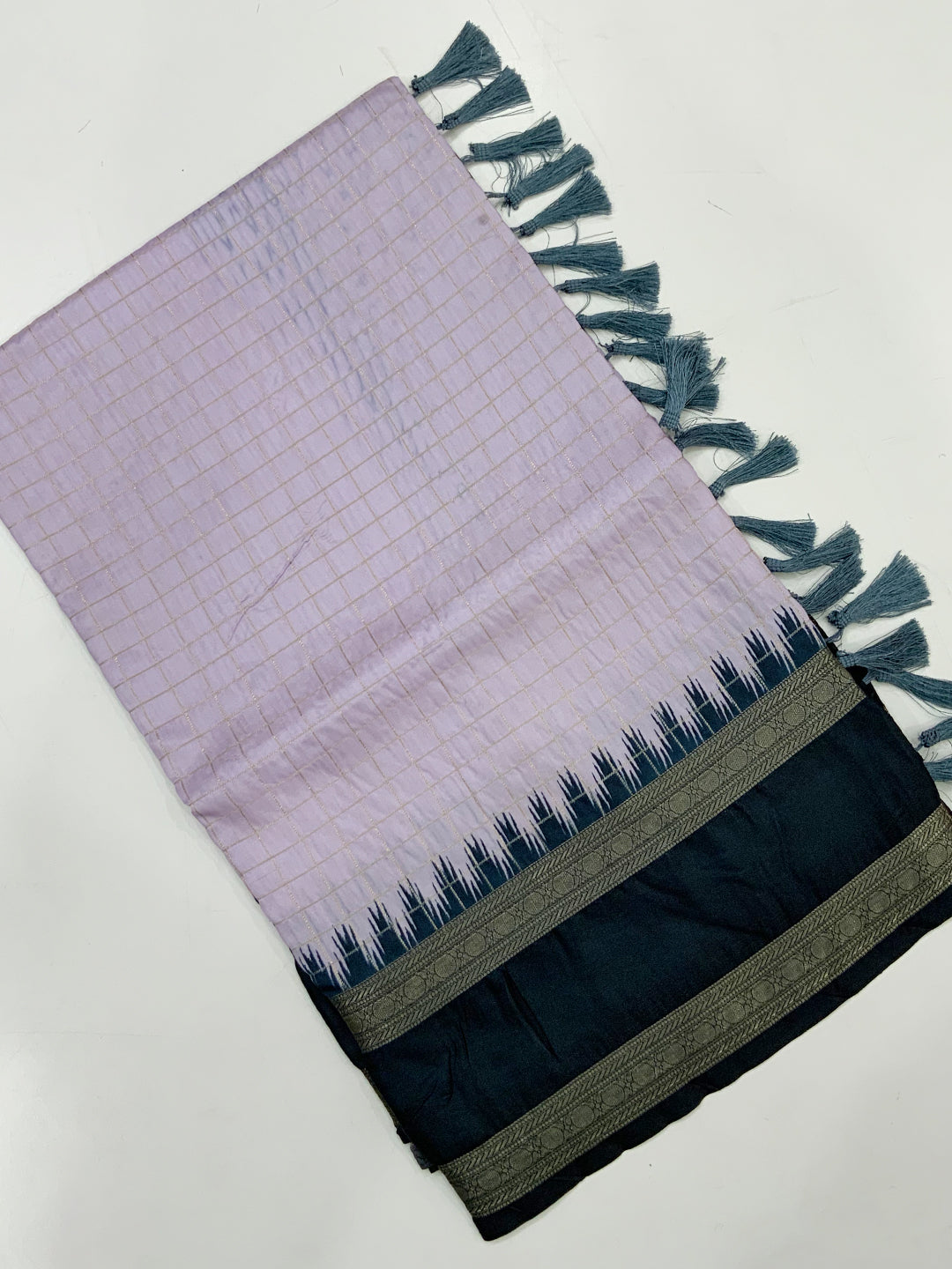 Regal Soft Silk Satin Chex Saree