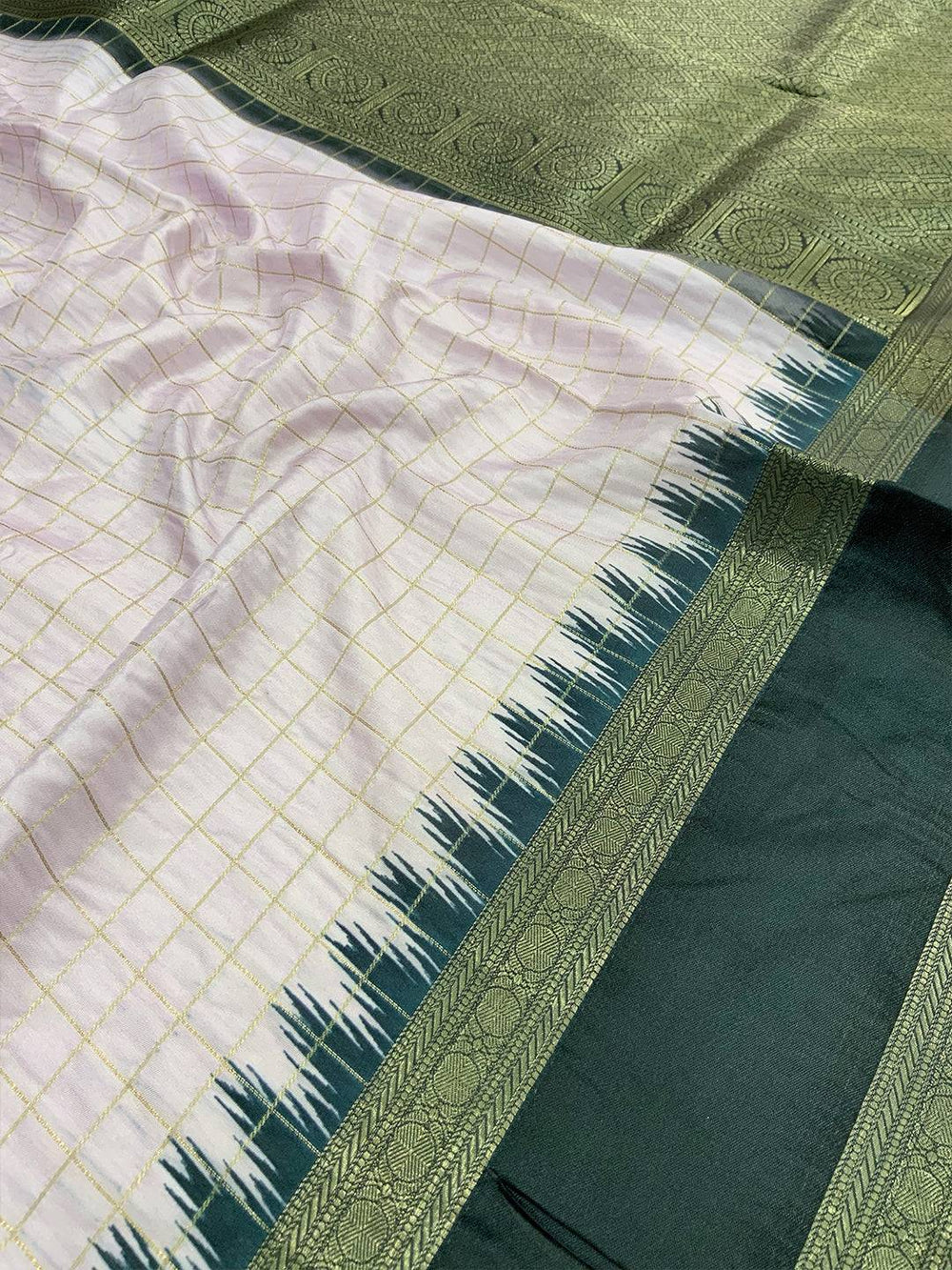 Regal Soft Silk Satin Chex Saree