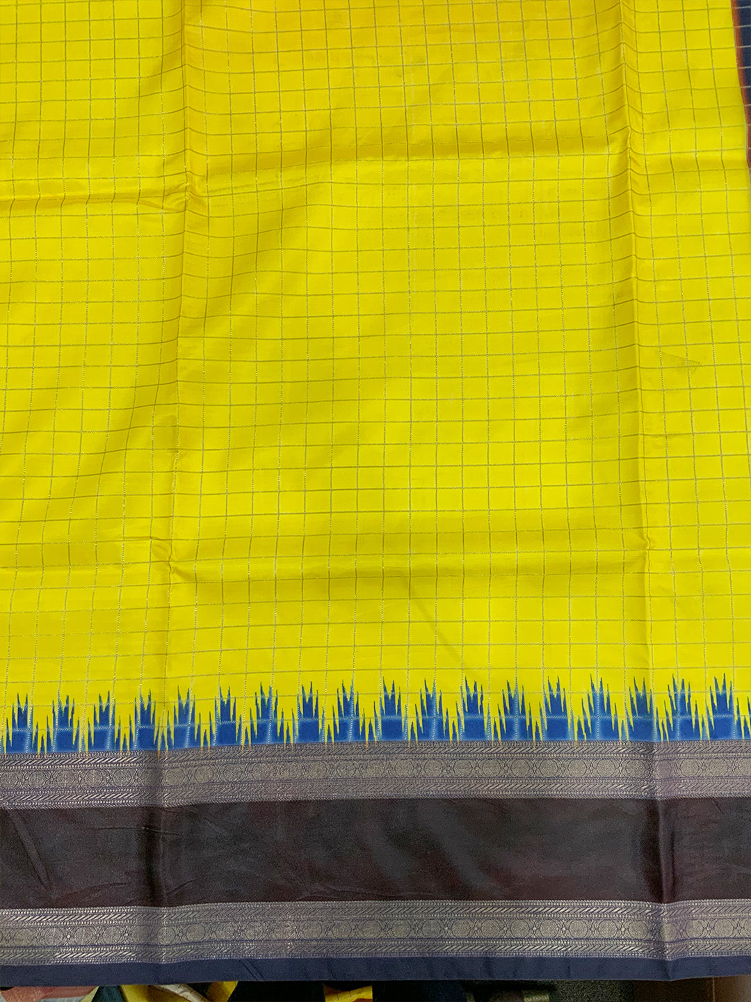 Royal Soft Silk Satin Chex Saree