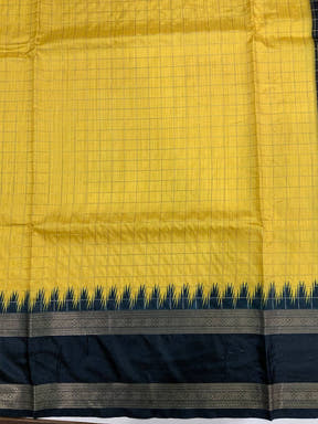 Vibrant Soft Silk Satin Chex Saree