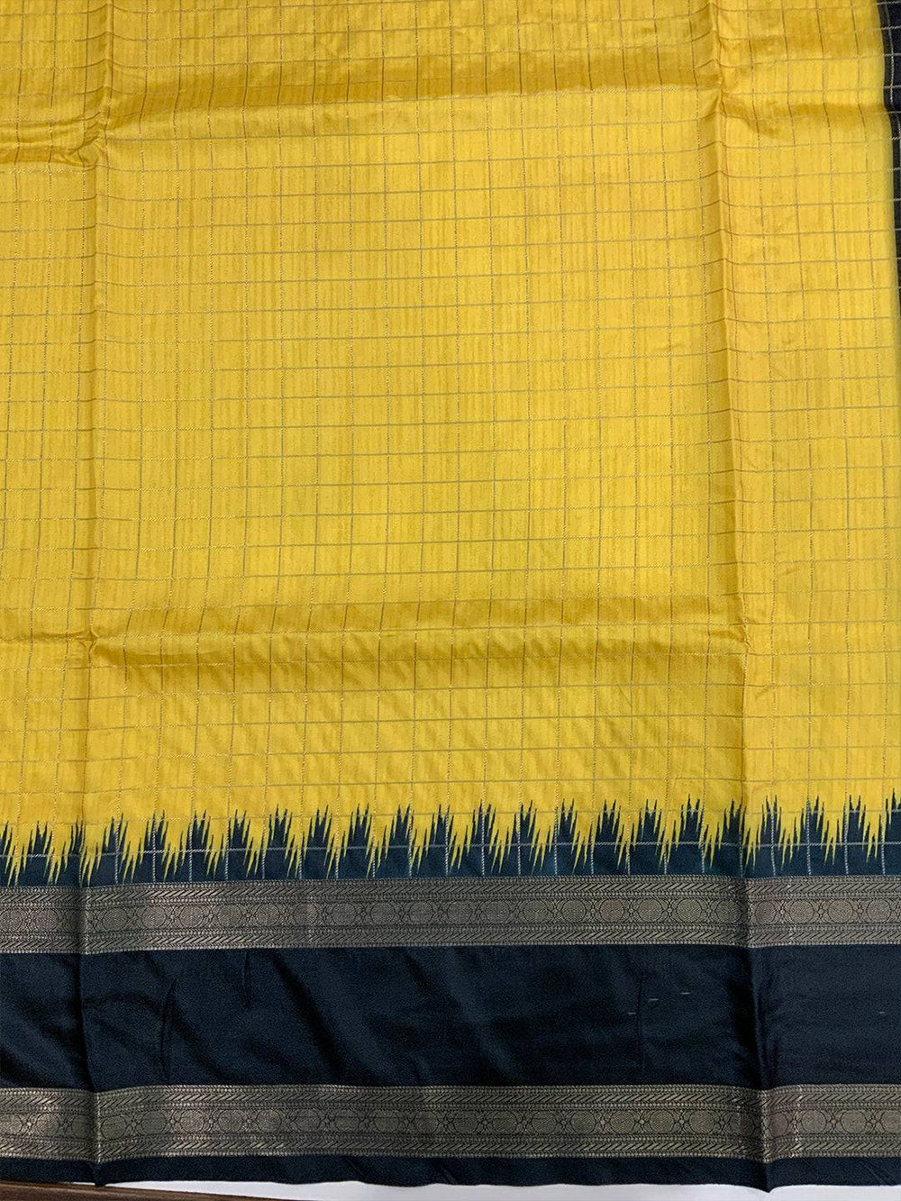 Vibrant Soft Silk Satin Chex Saree