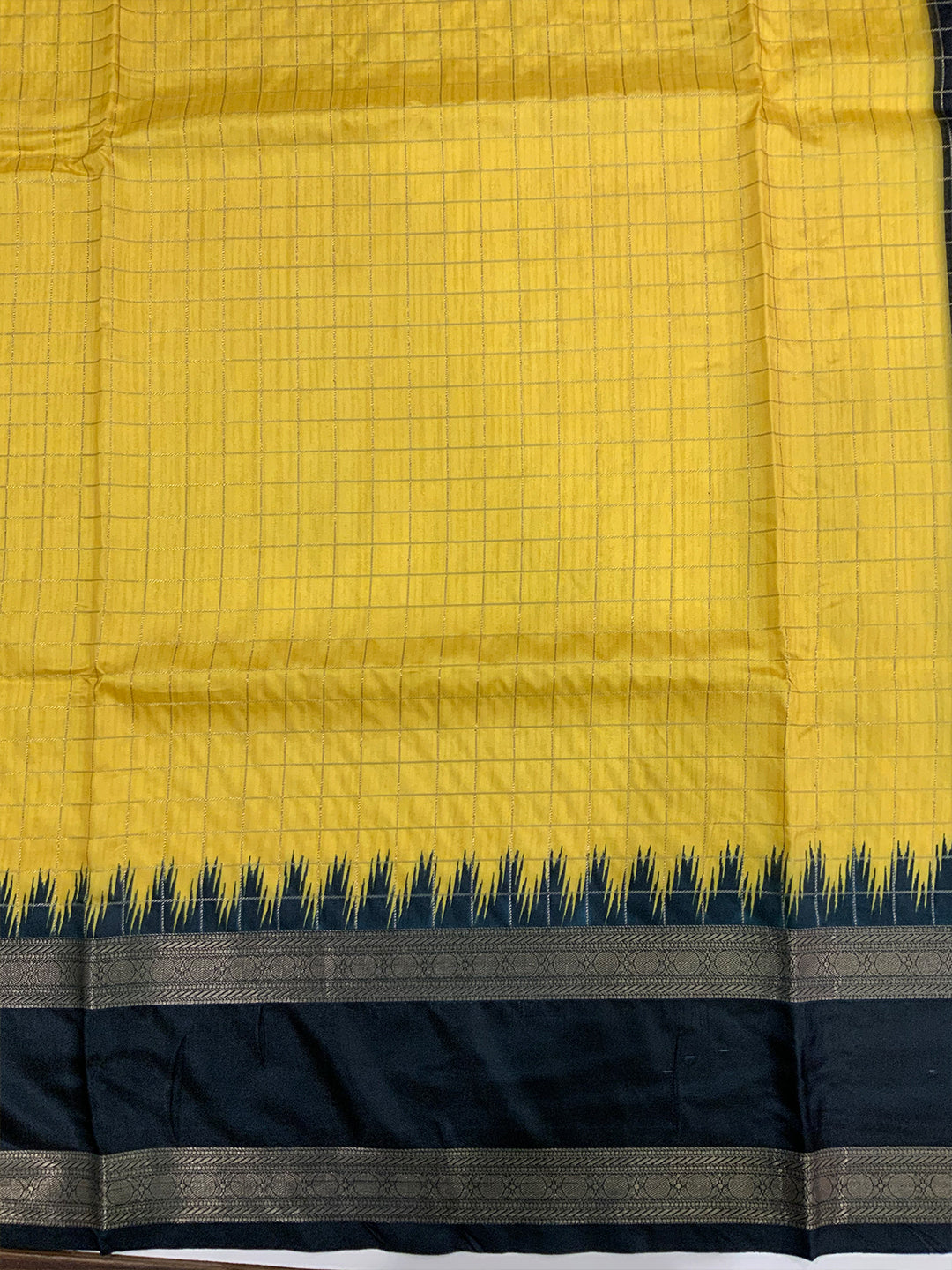 Vibrant Soft Silk Satin Chex Saree