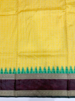 Opulent Soft Silk Satin Chex Saree