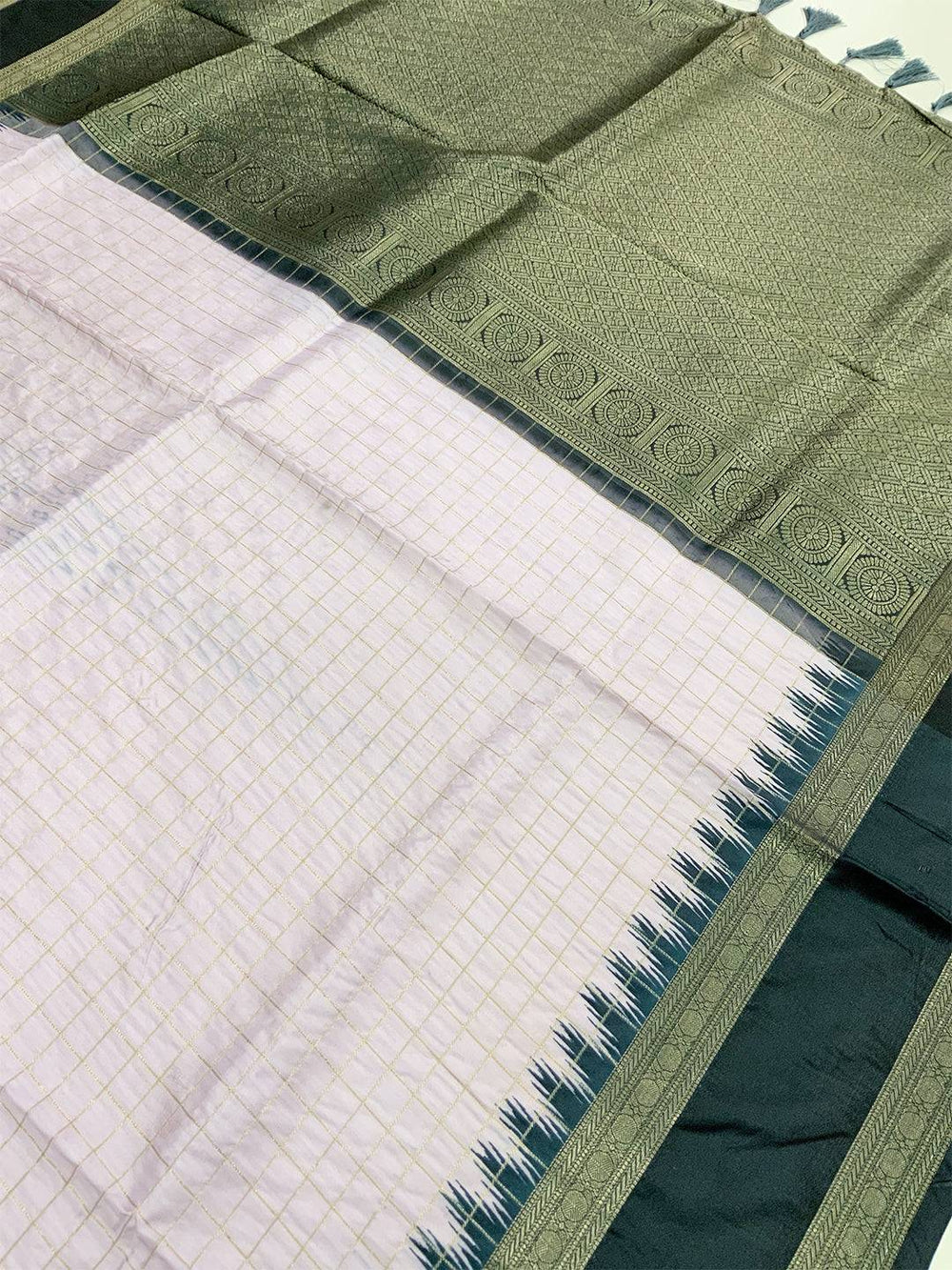 Regal Soft Silk Satin Chex Saree