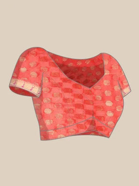 Wine Colour Pure Organza Banarasi Zari Print Saree