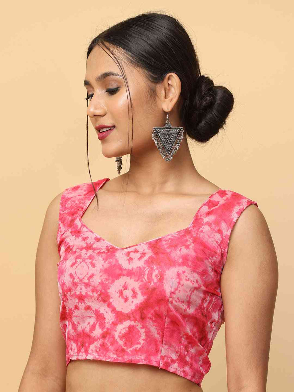  Batik Print Chanderi Silk Designer Saree 