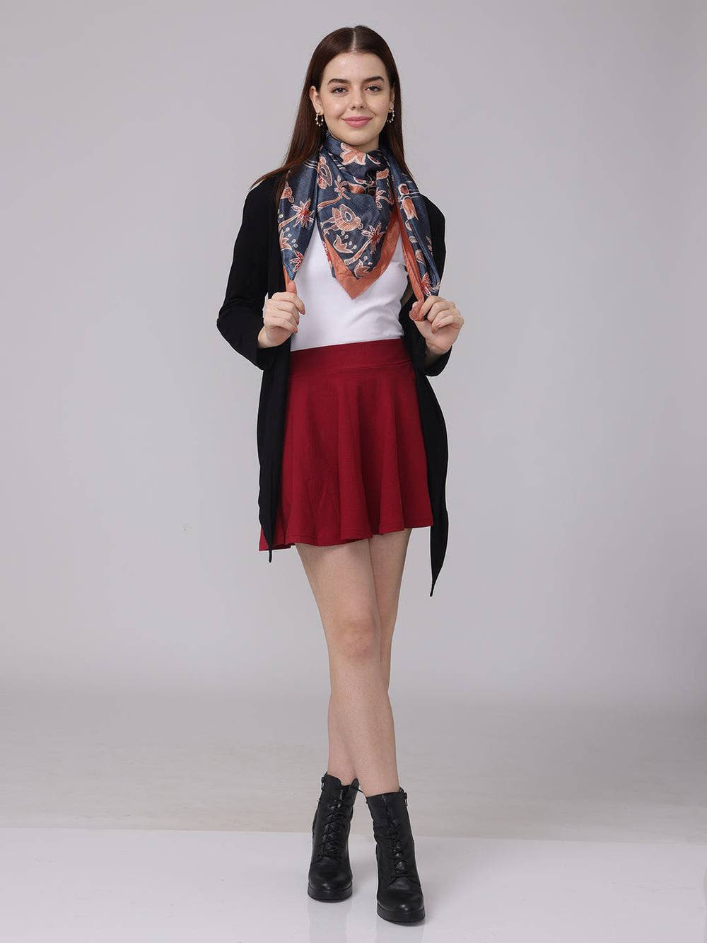 Blue bell Floral Scarf