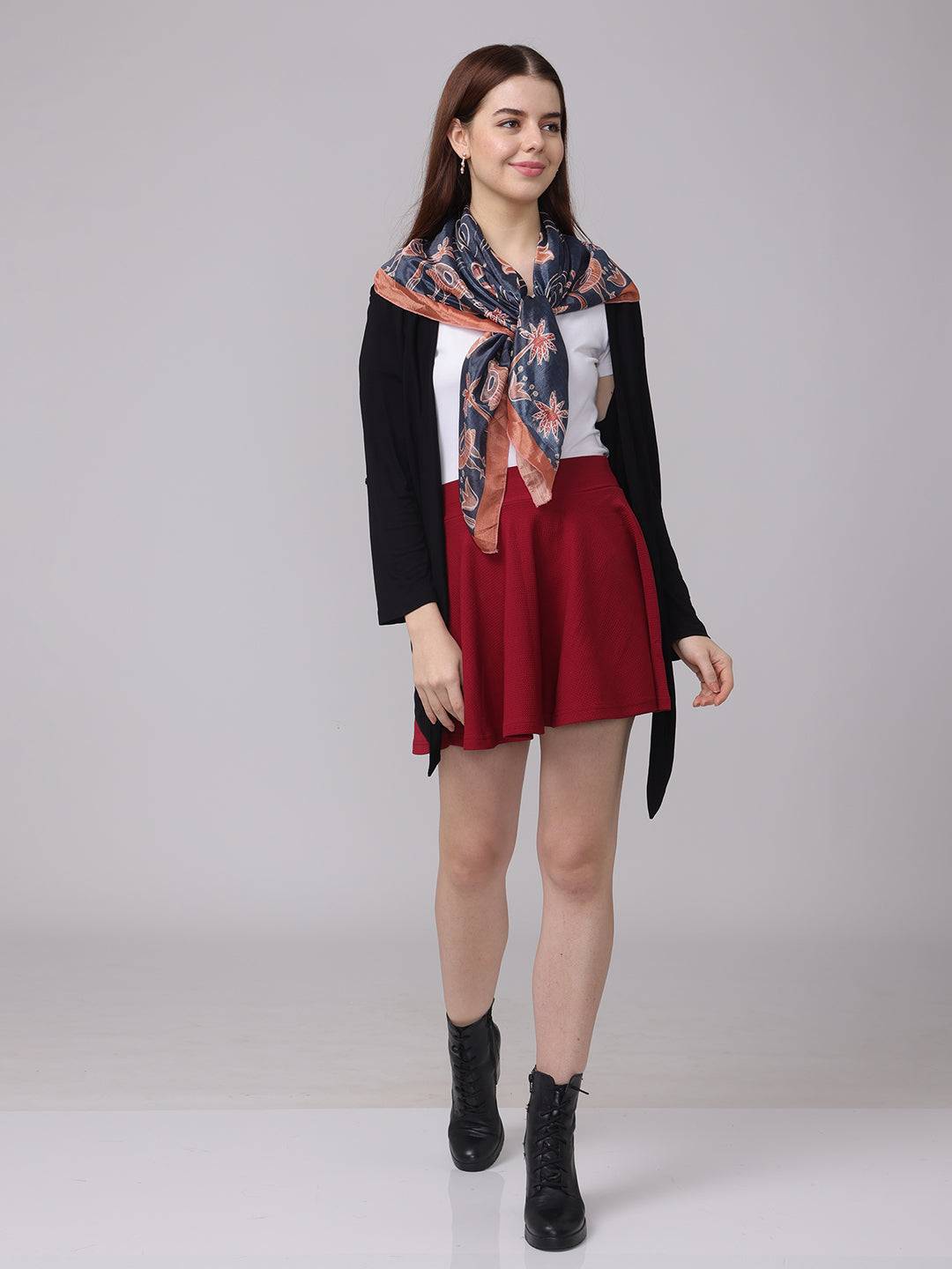 Blue bell Floral Scarf