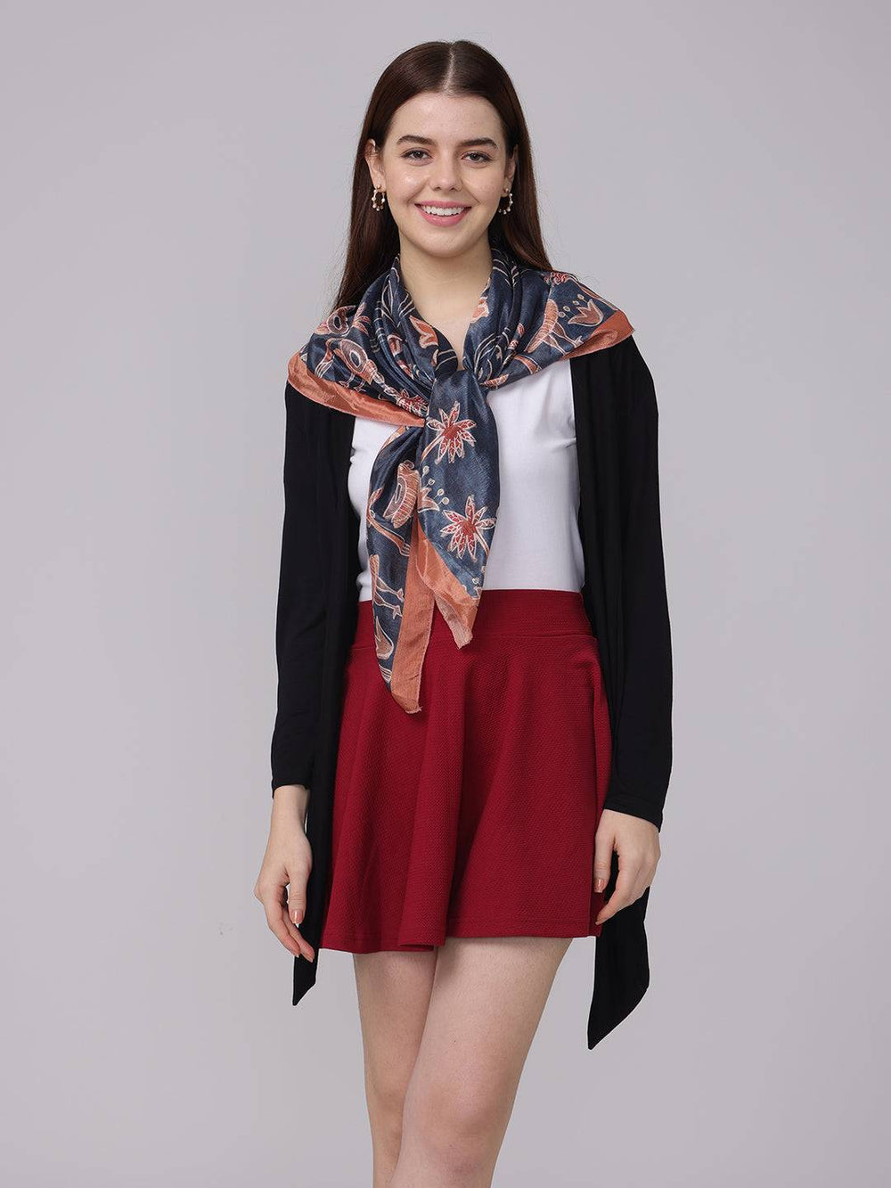 Blue bell Floral Scarf