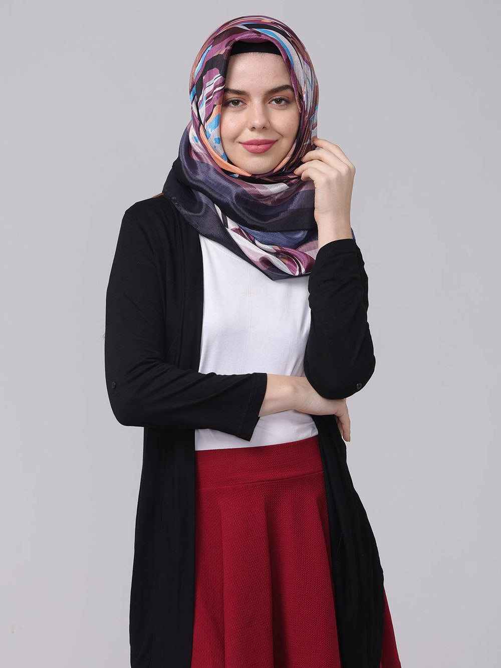 Abstract Multicolored Scarf