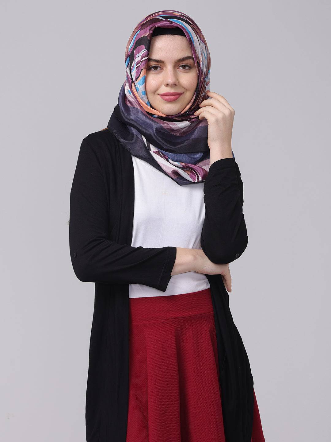 Abstract Multicolored Scarf