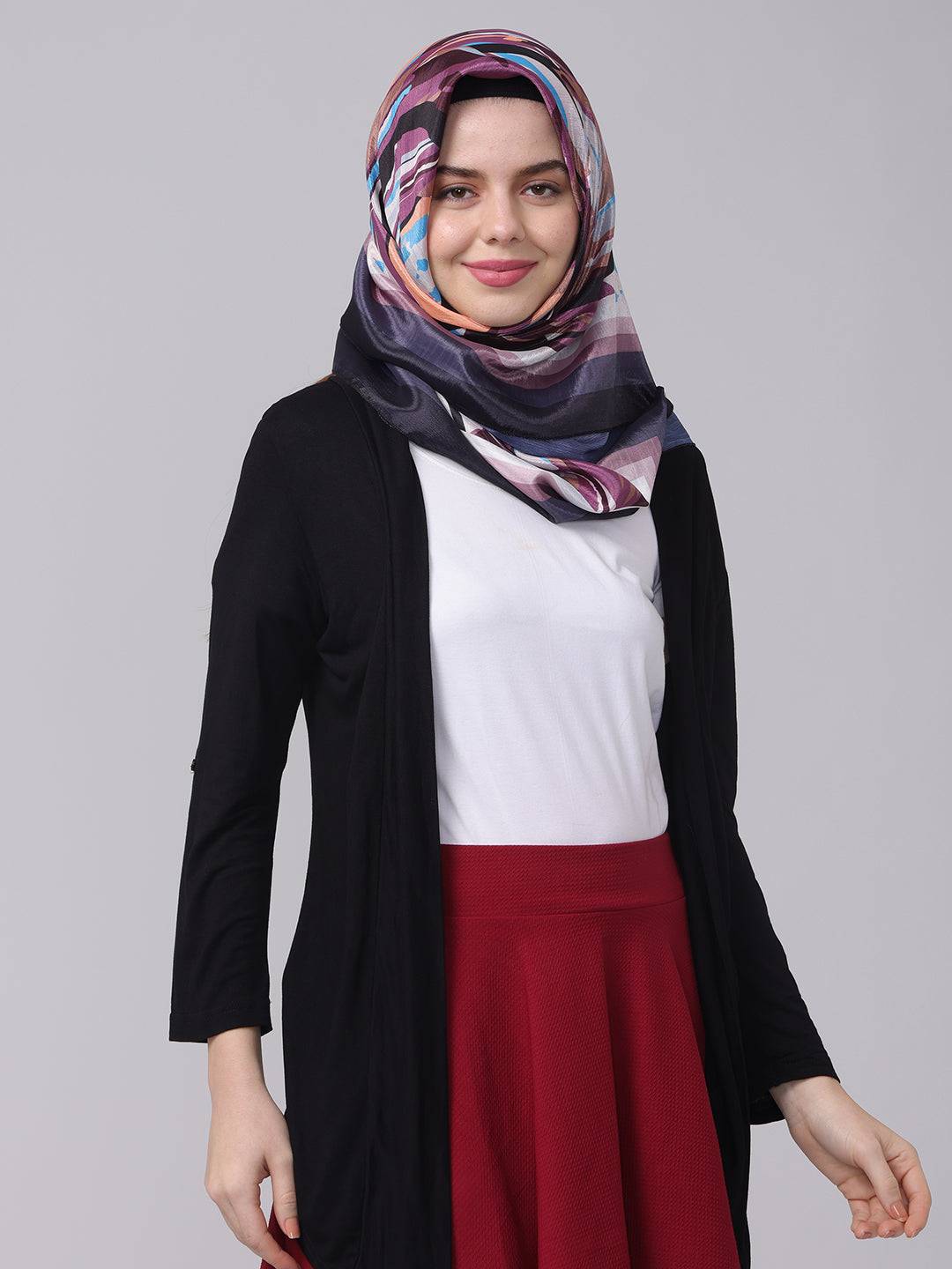 Abstract Multicolored Scarf