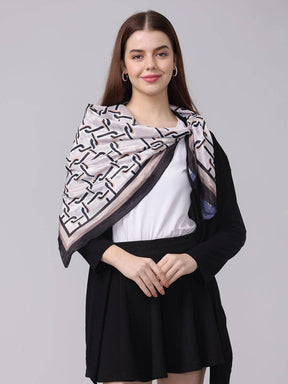 Horsebit Printed Scarf