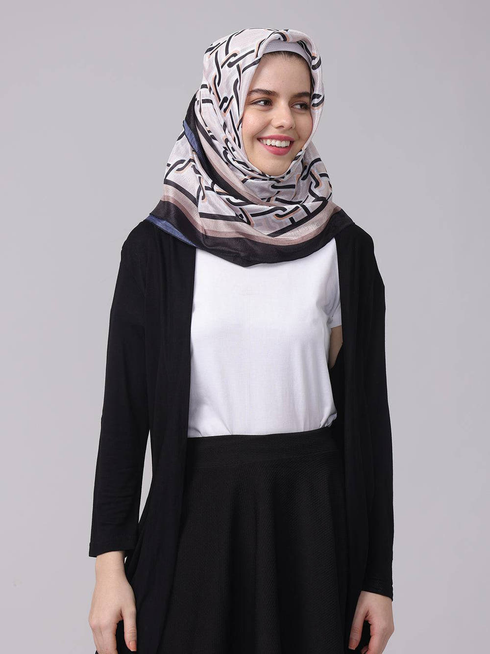 Horsebit Printed Scarf