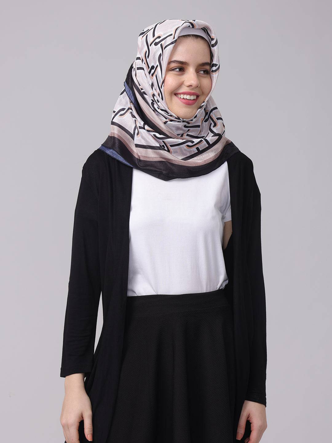 Horsebit Printed Scarf