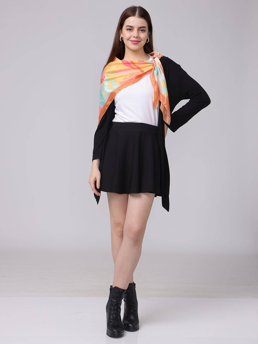 Floral Hand Painted Scarf