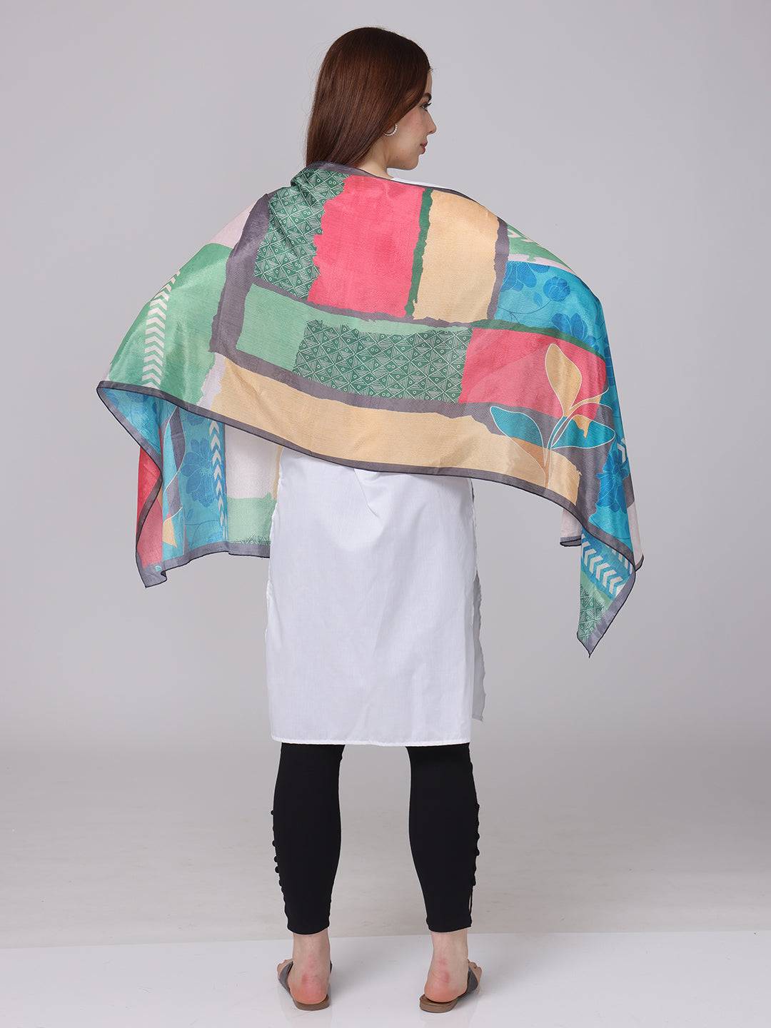 Radiant Patchwork Long Scarf