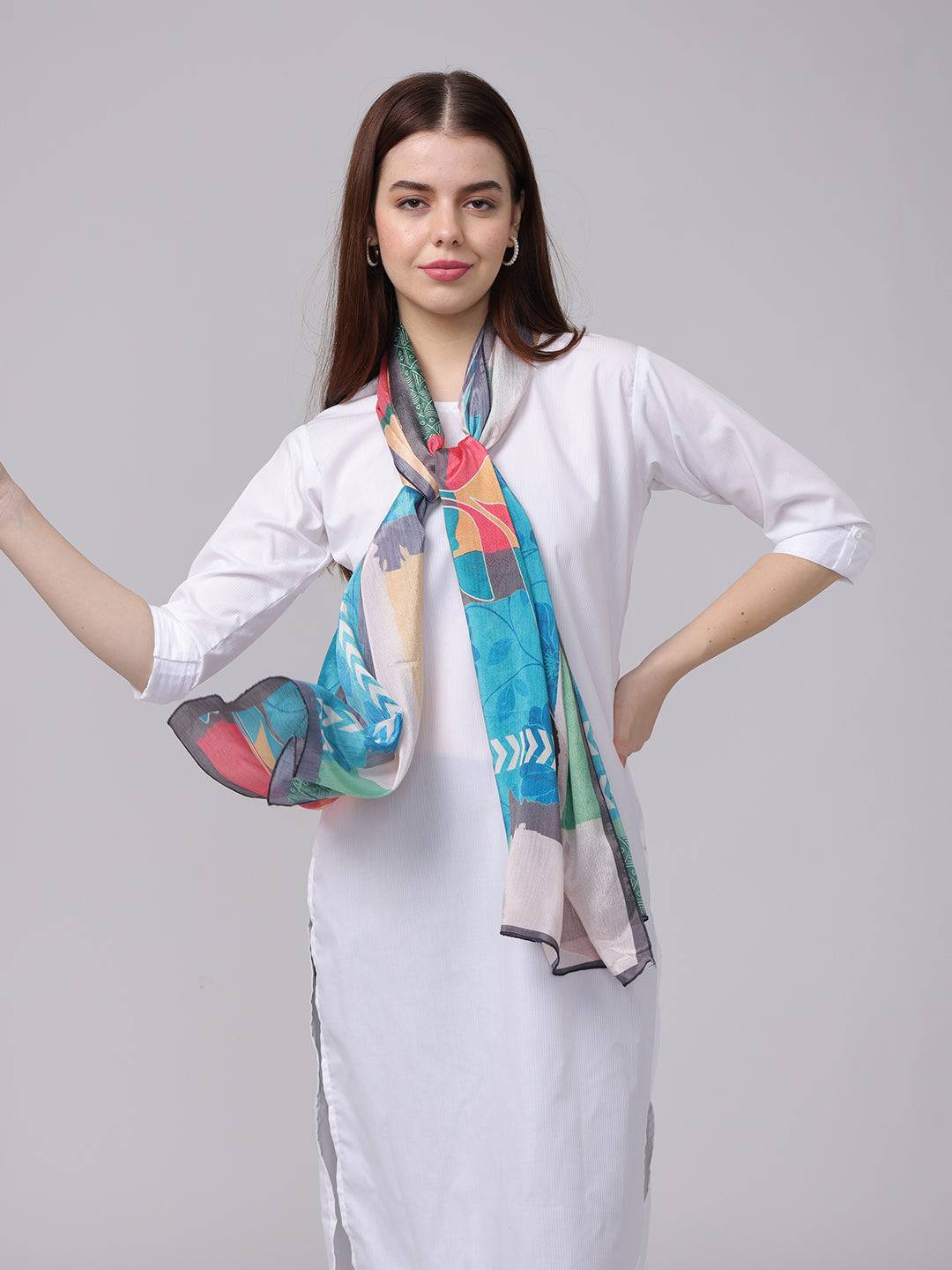 Radiant Patchwork Long Scarf