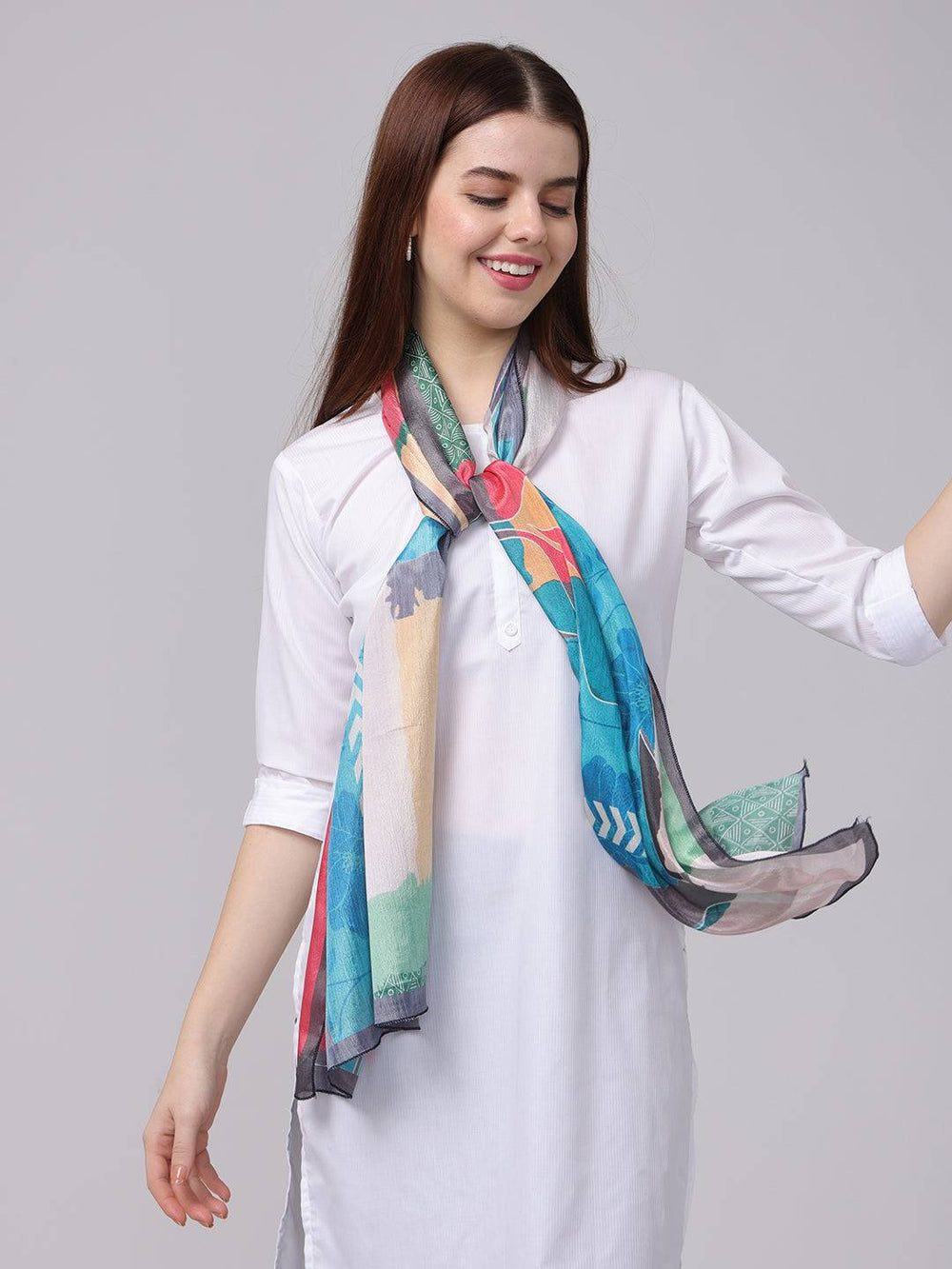 Radiant Patchwork Long Scarf