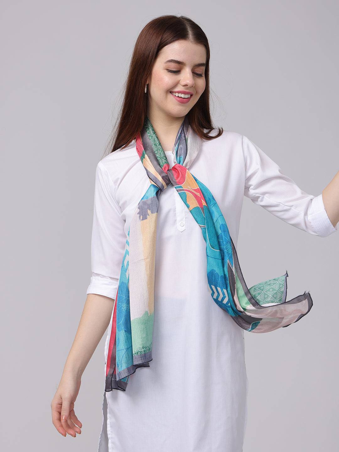 Radiant Patchwork Long Scarf