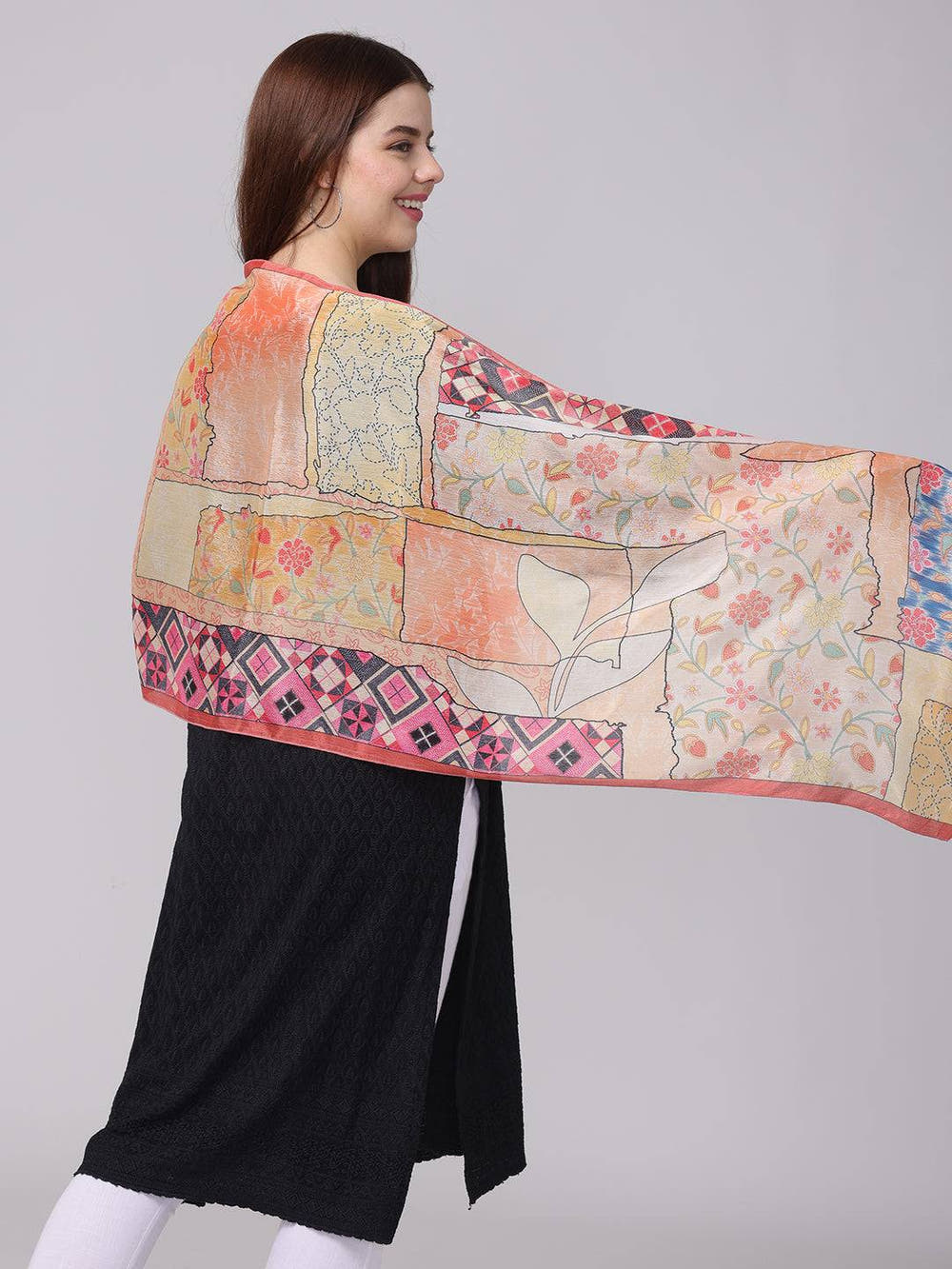 Patchwork Multicolor Scarf