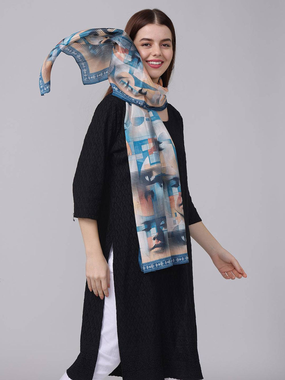 Artistic Geometric Scarf