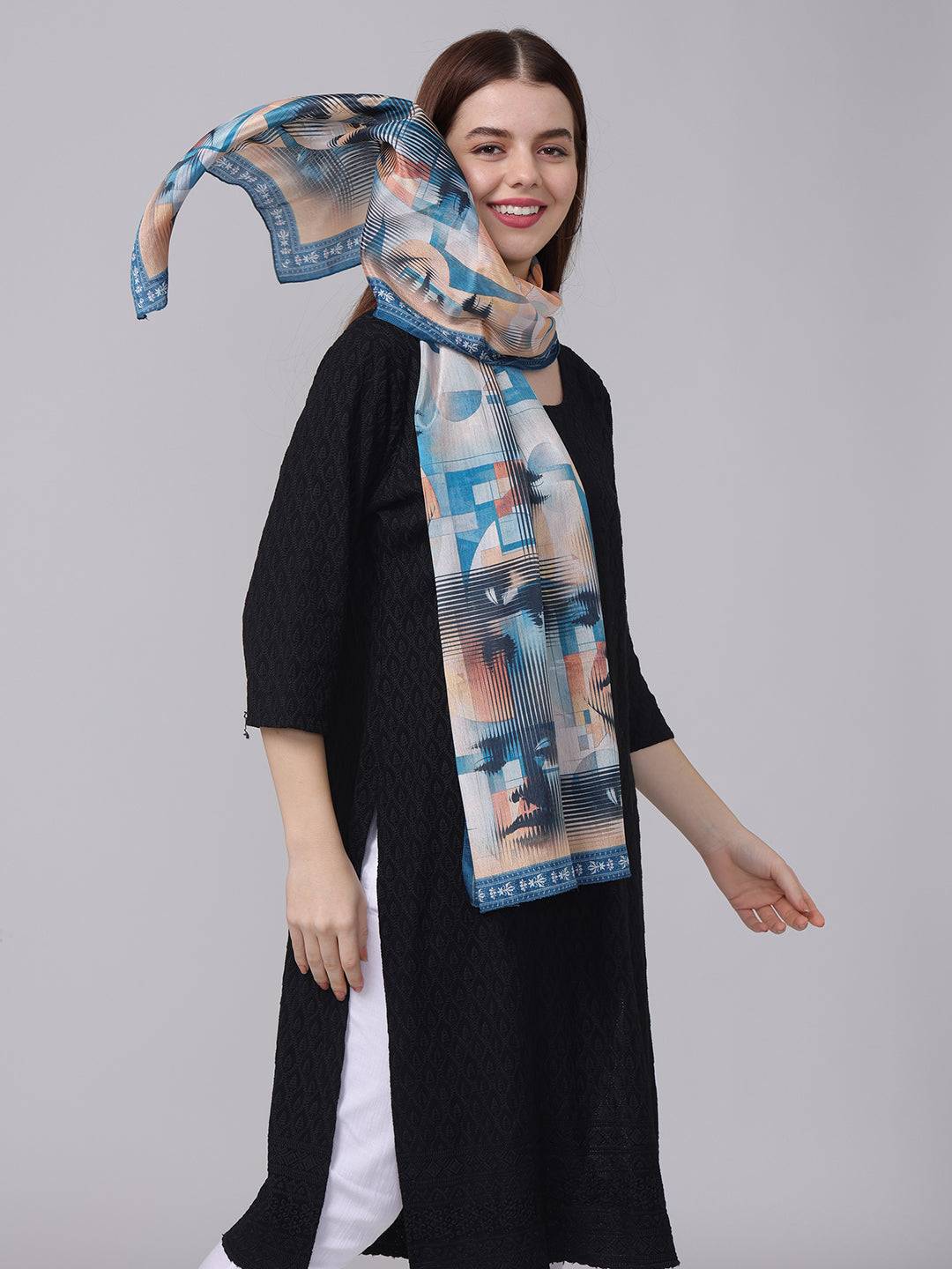 Artistic Geometric Scarf