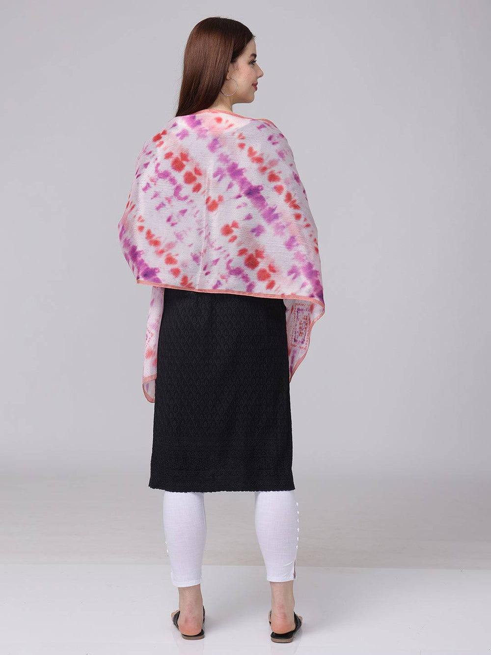 Radiant Tie-Dye Pattern Scarf