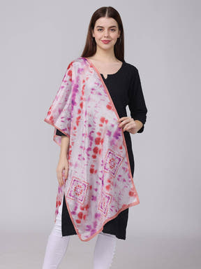 Radiant Tie-Dye Pattern Scarf