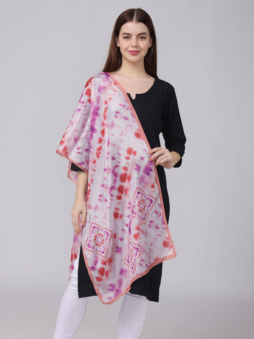 Radiant Tie-Dye Pattern Scarf