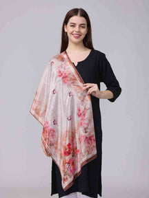 Blush Pink Watercolor Floral Scarf